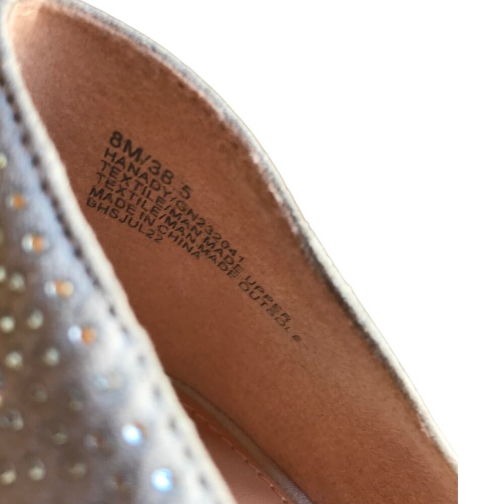 BCBGeneration Dove Gray Crystal Encrusted Sparkly Stiletto Heel Pumps size 8 - Picture 12 of 12